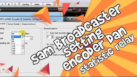 SAM BROADCASTER | SETTING ENCODER DAN STATISTIC RELAY