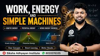 Work Energy & Simple Machine | Class 9 Physics | Kinetic & Potential Energy | Work-Energy Theorem |