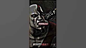 Thumbnail of Kratos gets mad at Athena😨