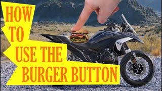 Bmw GS 1300 how to use a function list button known as the burger button Secret functions revealed !