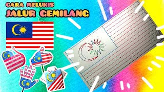 Cara melukis Jalur Gemilang Malaysia - Bendera Melaysia ??  如何画出马来西亚国旗 －辉煌条纹??  Flag Of Malaysia