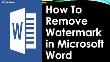 How To Remove Watermark In Microsoft Word | Microsoft Word 365