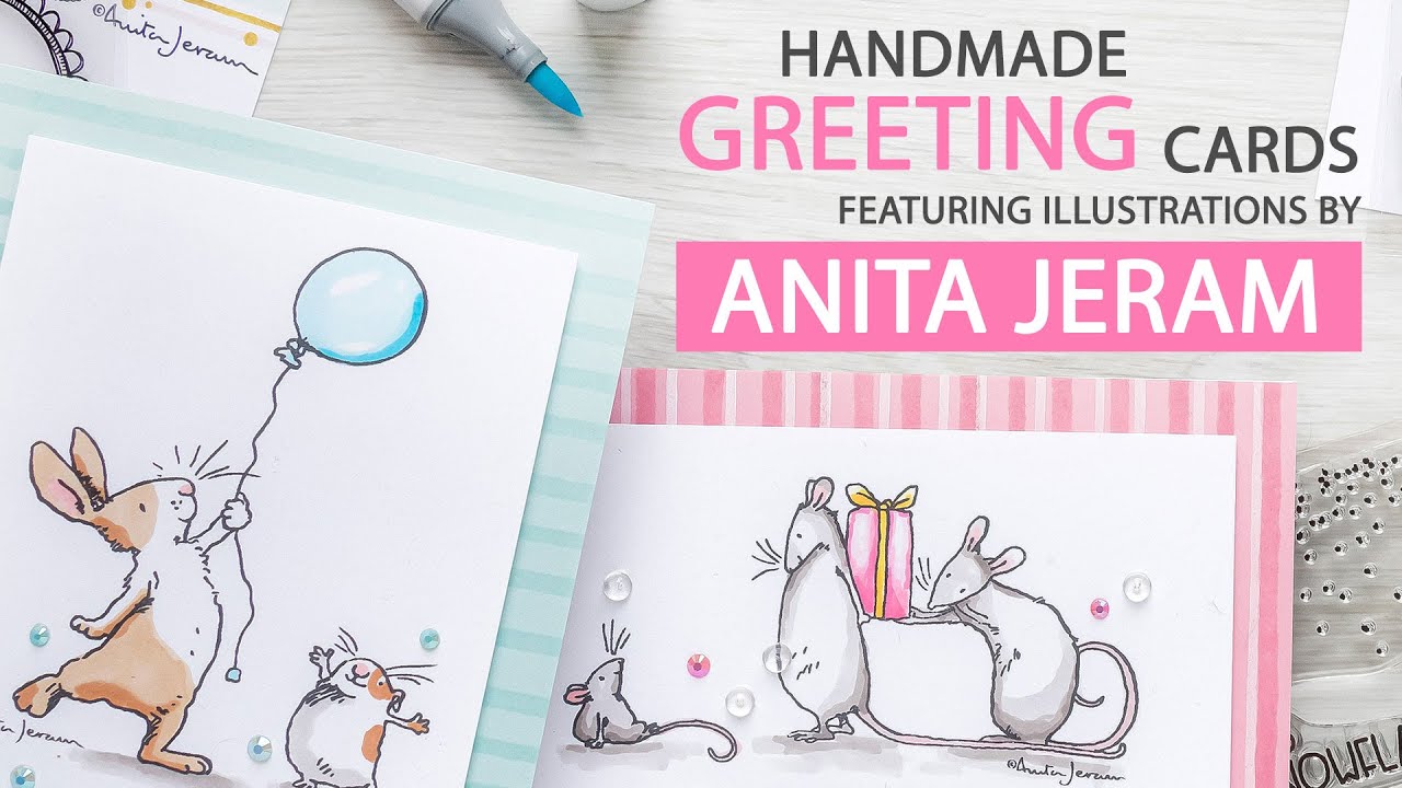 Handmade Greeting Cards with Illustrations by Anita Jeram
