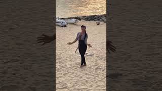 Pattaya, Fantastic ladyboy on the beach #shorts #pattaya #thailand