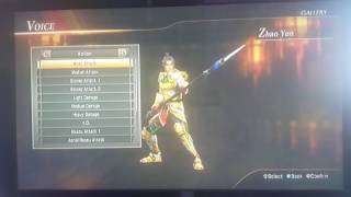 Dynasty Warriors 8 (PS3) Zhao Yun Voice Terrence Stone