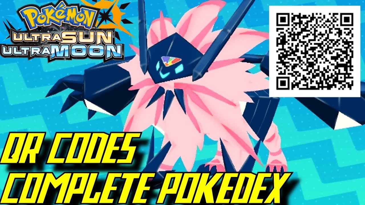 Pokémon Ultra Sun and Ultra Moon - Complete Pokédex (ALL QR Codes &  Shinies) 