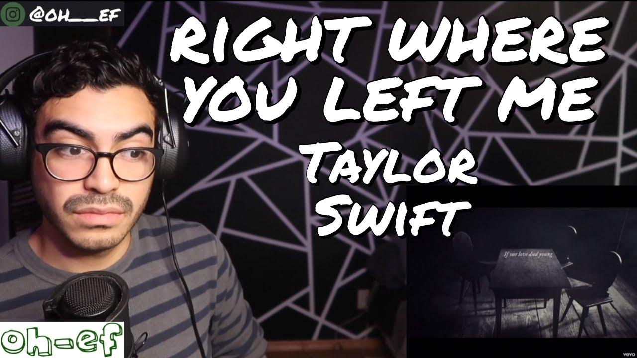 Taylor Swift | right where you left me | REACTION