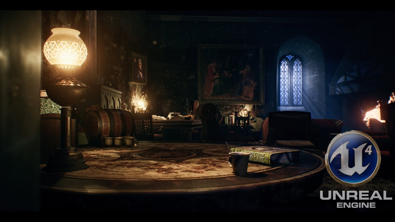 Unreal Engine 4 : Gryffindor Common Room - YouTube