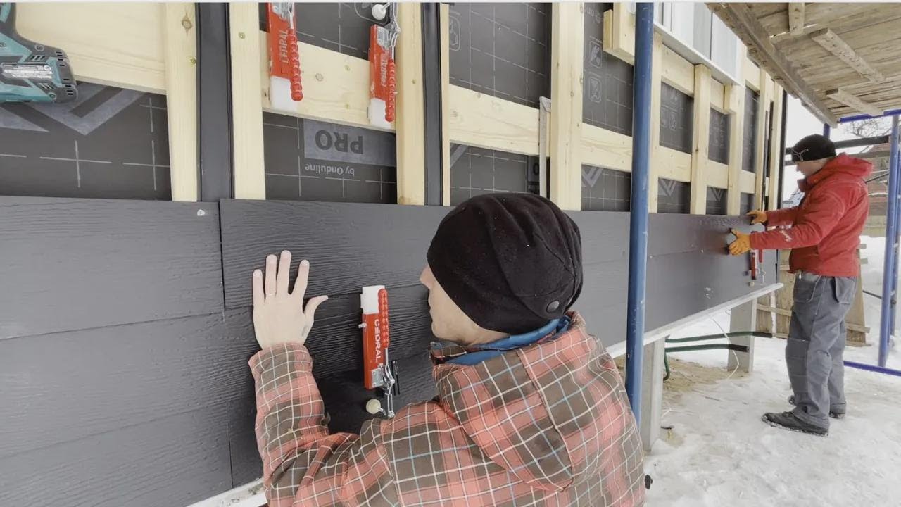 ¡Así se instala fibrocemento en una casa SIP de 140 m²!