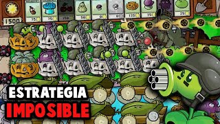 ESTRATEGIA IMPOSIBLE en SUPERVIVENCIA INFINITA?? FORMACIÓN 12 GUISANTRALLADORAS PVZ