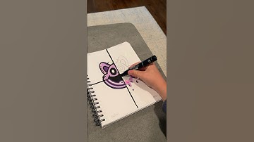 Drawing Catnap, but in 4 different styles! #shorts #satisfying