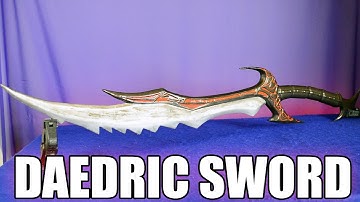 Skyrim Daedric Sword Build - Elder Scrolls 3D Printed