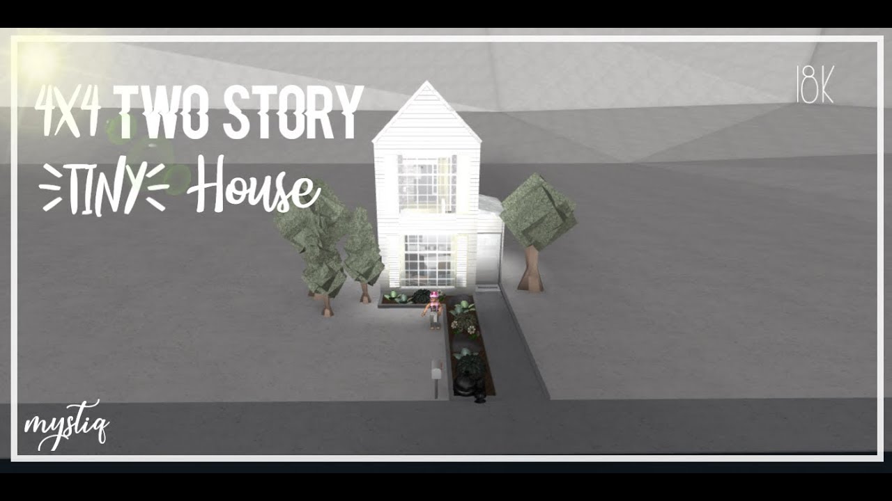 Roblox Bloxburg 4x4 Two Story Tiny House Youtube - roblox welcome to bloxburg two story family youtube cute