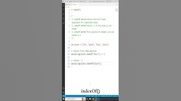 How to use indexOf method in javascript #shorts