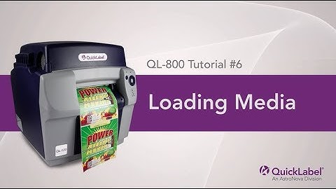 Loading Media into the QL-800