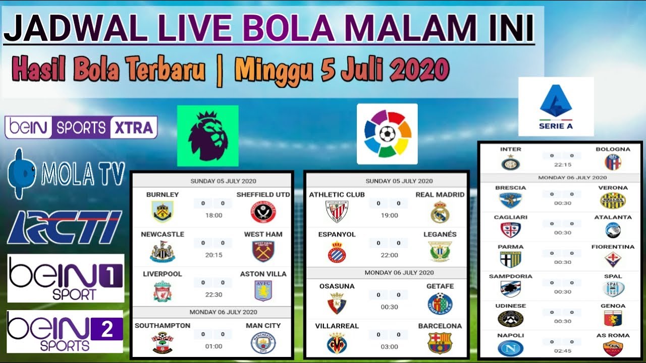 Live streaming bola malam