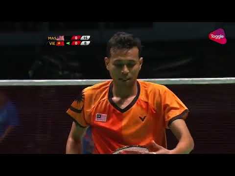 2017 Bulu Tangkis SEAG 29th Nguyen Tien Minh vs Iskandar Zulkarnain Zainuddin - YouTube