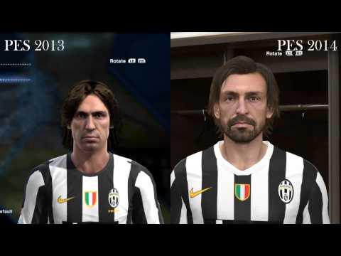 Pro Evolution Soccer 2013 - 2014 - Face Comparison