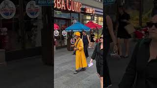 New York City ... Times Square Monk #newyorkcity #monk #travel