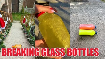 Breaking Glass Bottles Vs Balloon Drops 🔥 Crushing Crunchy & Soft Things! #asmrbreaking  #satisfying