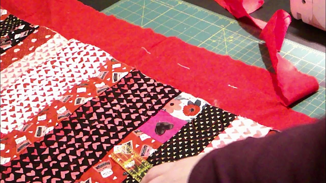 How to bind a quilt with its backing no music YouTube
