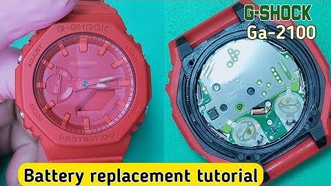 How to replace the battery Casio G-Shock GA-2100
