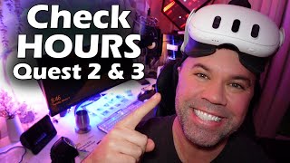 How To Check Playtime On Oculus Check Hours On Oculus Quest