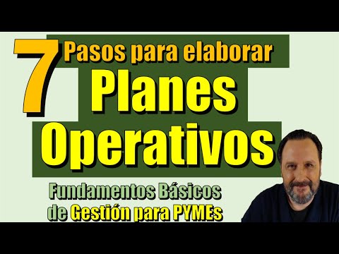 Video: Cómo Elaborar Un Plan Operativo