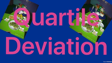 Quartile deviation