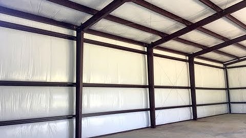 Single Layer Insulation Systems for Metal Buildings