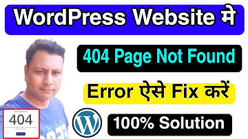 How to Fix 404 error in Google search for your Wordpress Website | 404 page not found error Solved