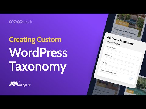 How to create a Custom WordPress Taxonomy | JetEngine