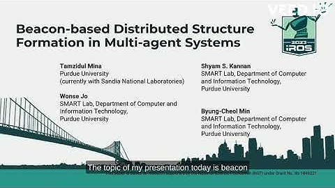 [Presentation] Beacon-based Distributed Structure Formation in Multi-agent Systems - Presentation