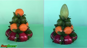 Chưng Trái Cây Ngày Rằm | Xếp Và Cố Định Trái Cây (part 2)