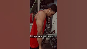 Tricep pushdown for bigger triceps💪|| #shorts #gymmotivation #motivation #triceps #workout #gymlife