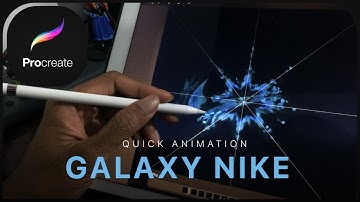 Galaxy Nike - Logo Animation Tryout | Procreate Animation Assist Testing