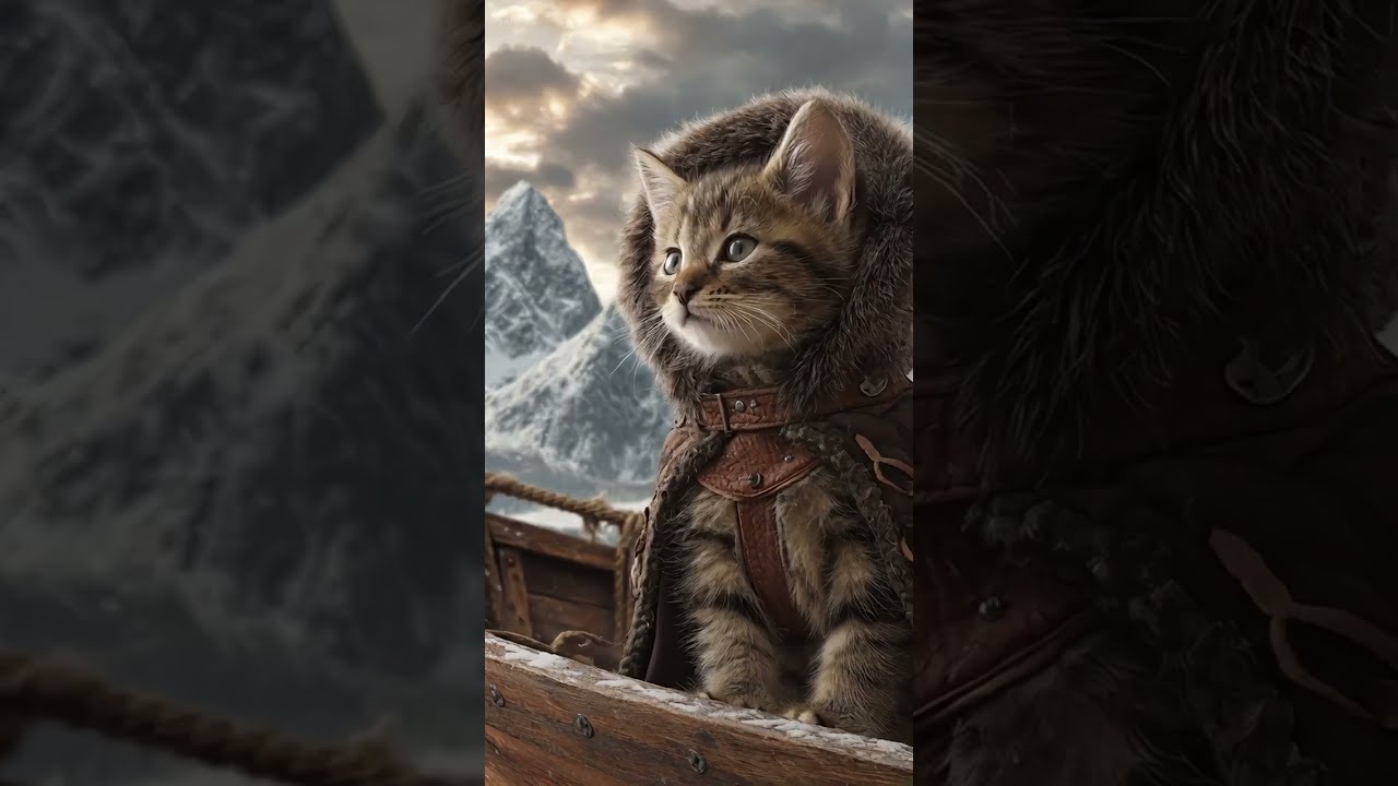 Explorer Cat On A Nordic Quest 