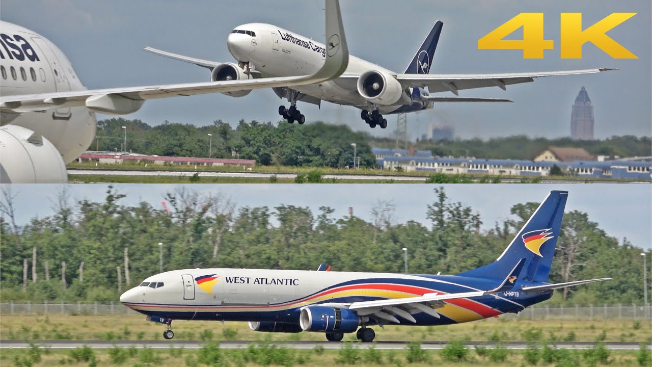 ✈️ PLANESPOTTING FRANKFURT AIRPORT WITH LUFTHANSA BOEING 777 GO AROUND AND RARE  WEST ATLANTIC