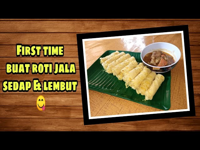 FIRST TIME BUAT ROTI JALA IKUT RESEPI NI | SEDAP DAN LEMBUT WEYY #shorts @OrkidsChannel class=