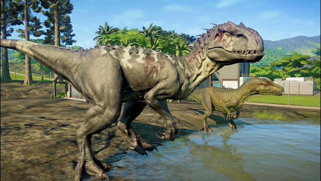 T-Rex Azul  Jurassic World Evolution 🌎 Jogo de Dinossauro 