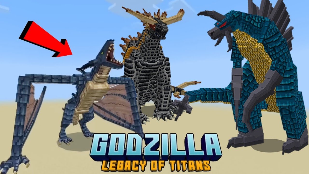 Godzilla legacy of titans mod | Minecraft pe | download link | Zhasian ...