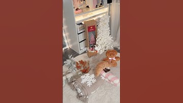 Decorate my room with me for christmas!🌨️🧸 #christmas #decor #christmasdecor #decorate #room #vlog