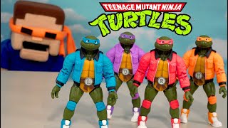TMNT Ninja Turtles Street Style Figures Loyal Subjects BST AXN Set  Boom box