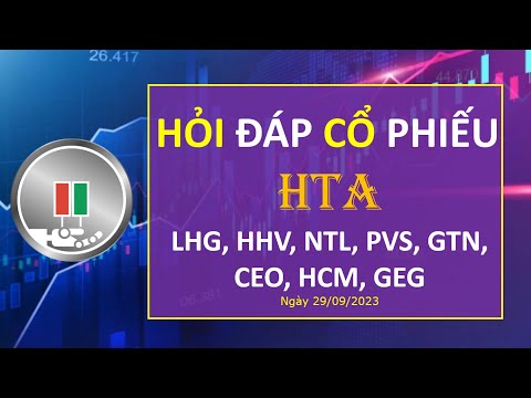 29.09.2023: HỎI ĐÁP CÙNG HTA - LHG, HHV, NTL, PVS, GTN, CEO, HCM, GEG.