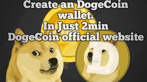 😀How to create DogeCoin wallet || Create your own wallet in 2min👌🏻