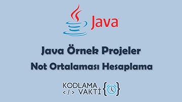 #Java Örnek Projeler 1 - Not Ortalaması Hesaplama