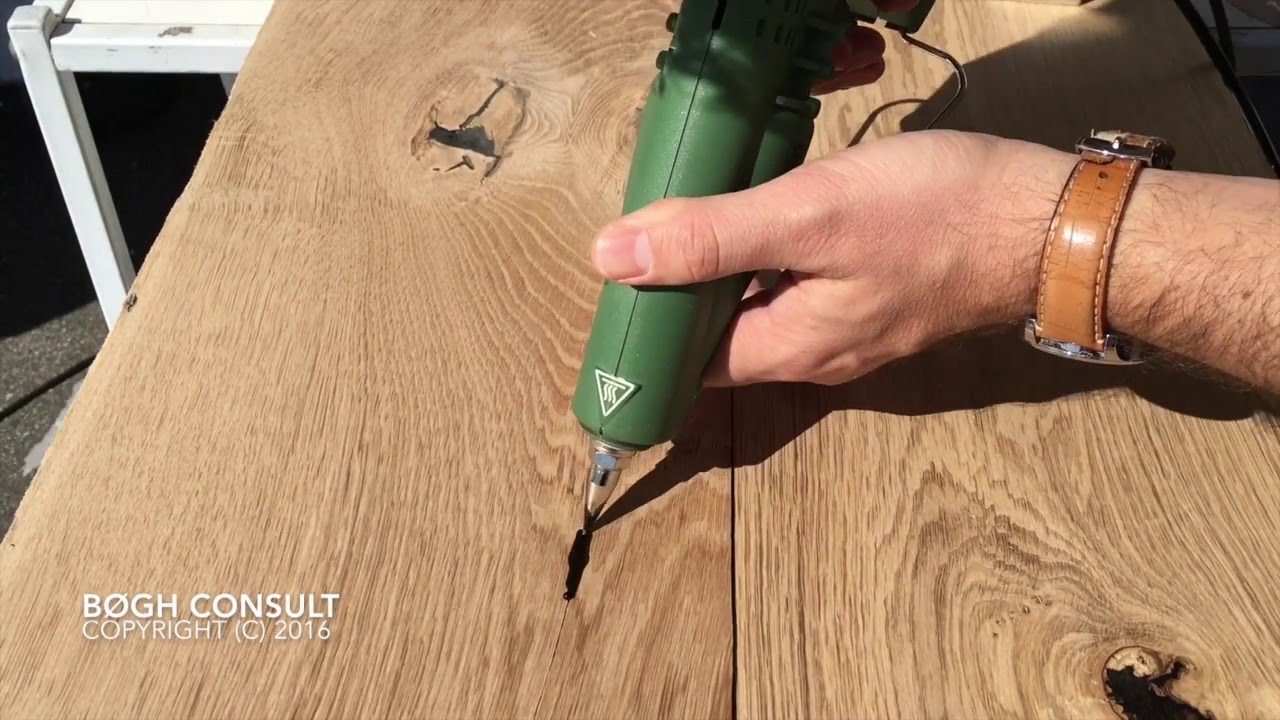 Wood repairs on oak with knot filler BLACK on Vimeo