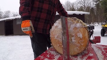 Split-Fire 3255 Wood Splitter. Splitting logs for firewood. Enjoying the Outdoors! #238