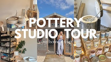 pottery studio tour 💌 tips on setting up a cosy home studio