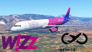 Infinite Flight - Vienna to Budapest | Wizz Air | Airbus 320 | Timelapse